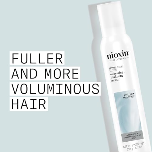 Nioxin Volumizing Thickening Mousse - Fuller Hair & Long-Lasting Hold