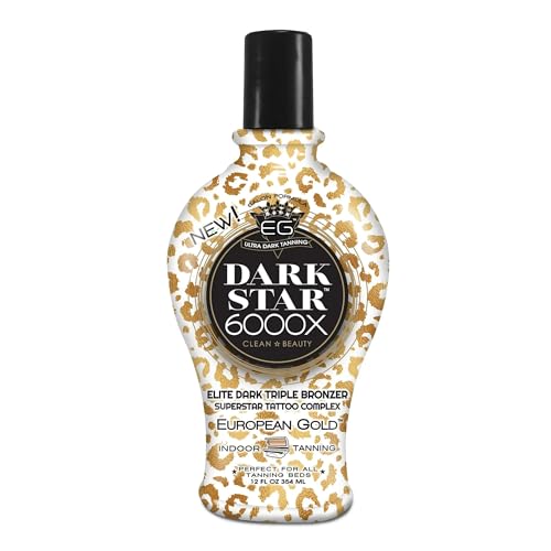European Gold Dark Star 6000X Ultra-Dark Tanning Lotion 12oz