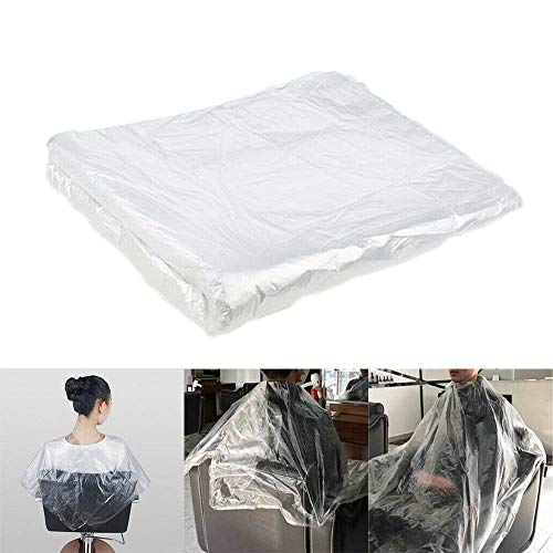 100 Pcs Disposable Hair Cutting Capes, 51x36 inch Waterproof