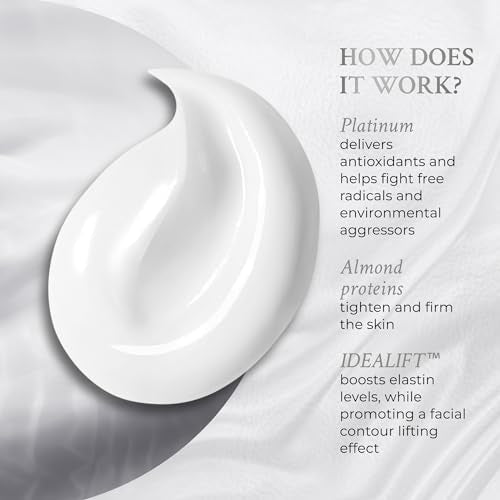 PRAI Beauty Platinum Firm and Lift Creme, Firming and Hydrating Face Moisturizer for Dry Skin and All Skin Types, Face Moisturizer for Skin Firming and Lifting, 1.7 Oz