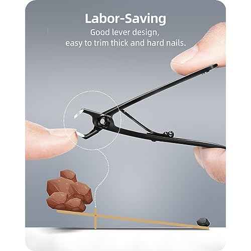 Straight Nail Clipper, 17mm Wide Jaw Opening Toe Nail Clippers, Extra Large Toenail Clippers for Thick Toenails, Heavy Duty Toenail Clippers for Seniors, Men, Women