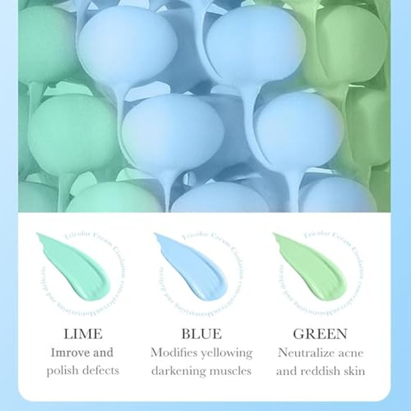 Primer for Face Before Makeup,Sunscreen Tricolor for Face,SPF 50,Color Correcting Primer,Hydrating Makeup Waterproof & Long Lasting & Oil Control,Radiance Skin