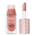 Revolution Pout Bomb Plumping Lip Gloss - Candy Pink Nude