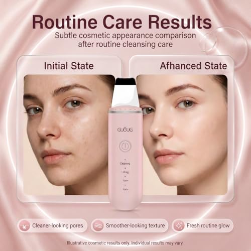 GUGUG Skin Scrubber Face Spatula - 4 Modes Blackhead Remover