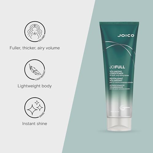 Joico JoiFULL Volumizing Conditioner | For Fine, Thin Hair | Add Instant Body | Long-Lasting Fullness | For Thicker Bouncier Hair | Boost Shine | With Lotus Flower & Bamboo Extract