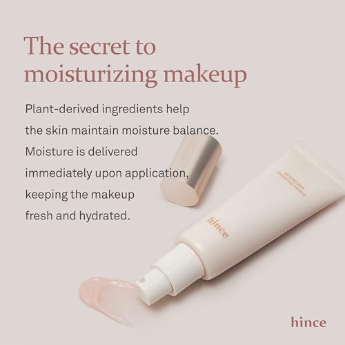 Hince Second Skin Hydrating Primer - Makeup Boosting & Moisturizing Face Primer, Lasting Pore Coverage, Smooth & Supple Skin, 1.35 fl oz