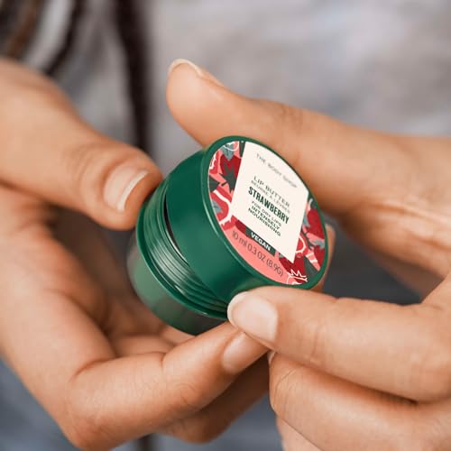 The Body Shop Strawberry Lip Butter Balm, 0.3 oz