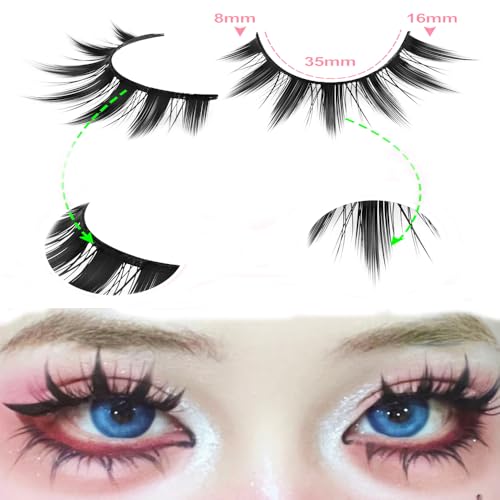 10 Pairs 6D Silk Lashes - Fluffy 3D Mink Eyelashes Handmade