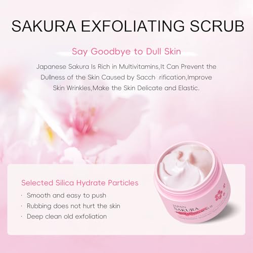 INSEEK Cherry Blossom Bath and Body Gift Set for Women, 9Pcs Bath Gift Sets, Relaxing Home Bath Spa Gifts Set for Self Care, Christmas Birthday Gifts for Mom, Girlfriend, Sister, Female Friends