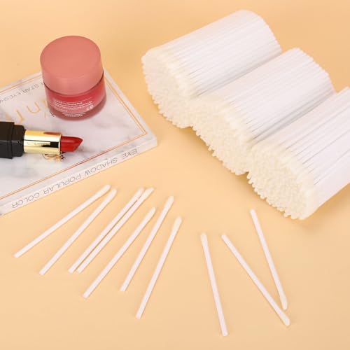 300Pcs Disposable Lip Brushes - Lint Free Lipstick Wands