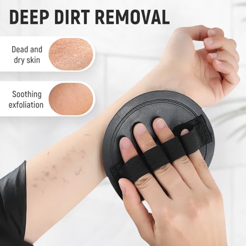 Soft Rubber Exfoliating Body Scrubber Set - 4 Count