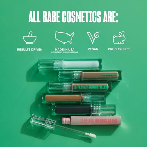 BABE ORIGINAL Eyebrow Serum 0.1 Fl Oz - Thicker, Fuller Brows with Castor Oil & Biotin