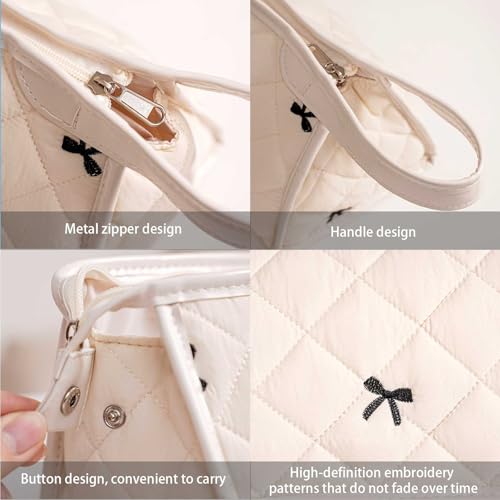 Quilted Hair Dryer Travel Case with Handle – Protective Storage Bag