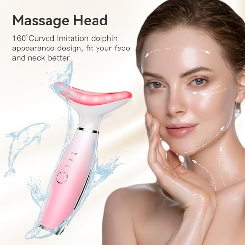 7-Color Red Light Therapy Face Massager with Vibration