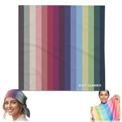 XUMGCUTM Soft Summer Color Analysis Palette Drape – Personal Style & Makeup Tool