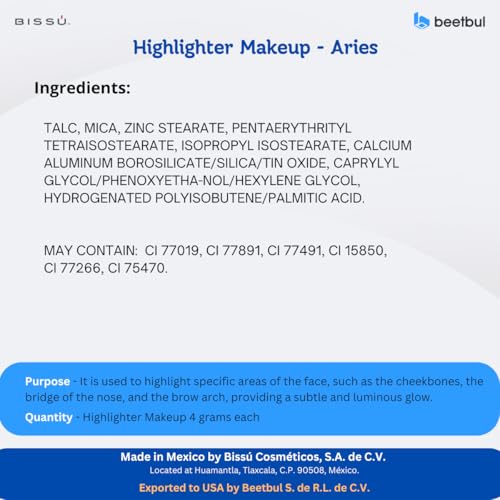 Bissú Powder Highlighter – Radiant, Long-Lasting Glow, 4.5g