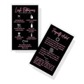Lash Extension Aftercare Cards - 50 Pack, 2x3.5" Business Card Size