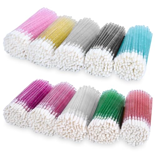1000 Disposable Lip Gloss Wands with Crystal Handles