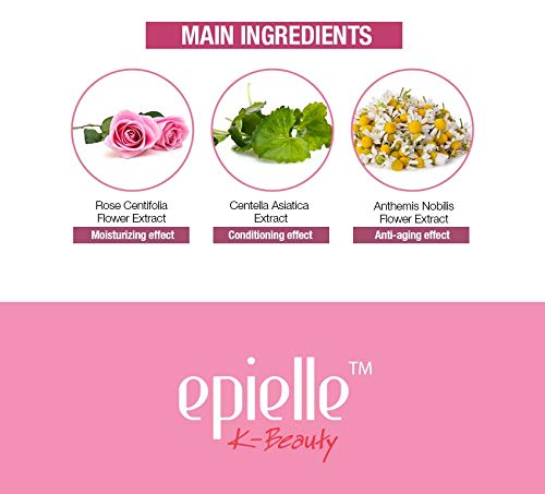 Epielle Rose Petal Peel Off Face Mask | Soothing and Hydrating with Pink Rose | Deep Pore Cleansing and Blackhead Remover Mask | 6.0 fl oz | 2 Bulk Pack