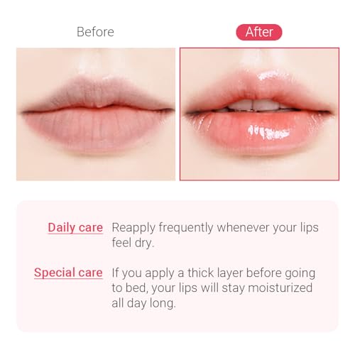 TENZERO Essential Lip Sleeping Pack Berry Polis 15g, Pink Lip Sleeping Mask, Improve Lip Texture, Highly Hydrating, Nourishing, Overnight Treatment Lip Balm, Suitable For All Skin Type