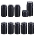 10 Pack Empty Deodorant Container Twist Up Filling Stick Plastic Deodorant Container Bottomfill Lip Balm Tube Refillable Deodorant Tubes for DIY Deodorant Lipstick Crayon Chapstick(30ml,Black)