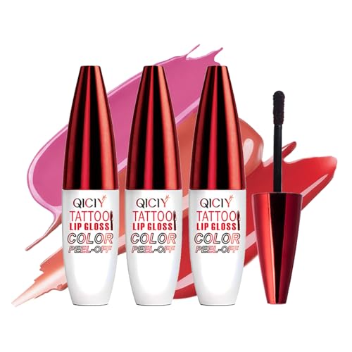 Charm Kiss Peel Off Lip Stain Set - 3 Colors Waterproof Lip Tint