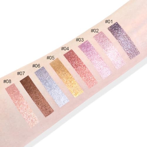 Cream Glitter Eyeshadow Palette - Dark Purple Shimmer