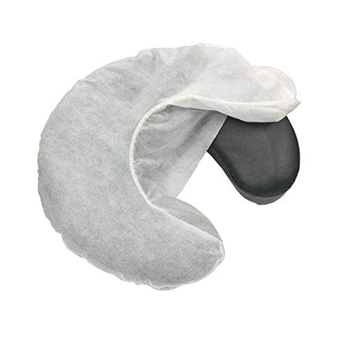 ZMDREAM Disposable Face Cradle Headrest Covers White 75-Pack - Fits Standard Massage & Spa Cushions