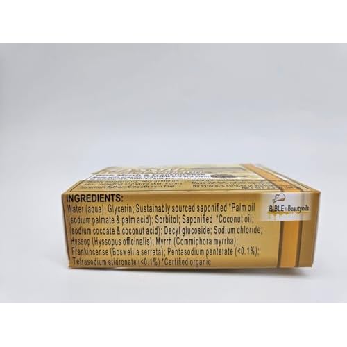 Cleanse Me With Hyssop Natural Soap Bar, Herbal Soap Bar Infused with Hyssop, Myrrh, and Frankincense Fragrance for Refreshing Experience (Myrrh and Frankincense)