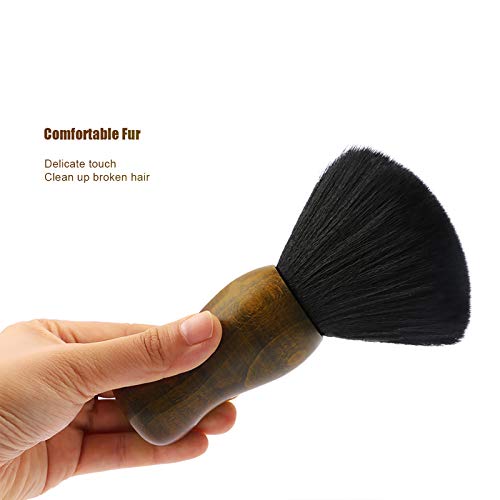 Barber Neck Duster Brush, Yebeauty Large Soft Barber Hair brush for Hair Cutting, Hair Sweep Brushes with Natural Fiber Wooden Handle Cutting Kits