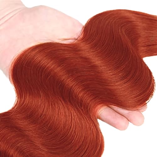 Color 350 Ginger Body Wave Human Hair Bundle 32 Inch
