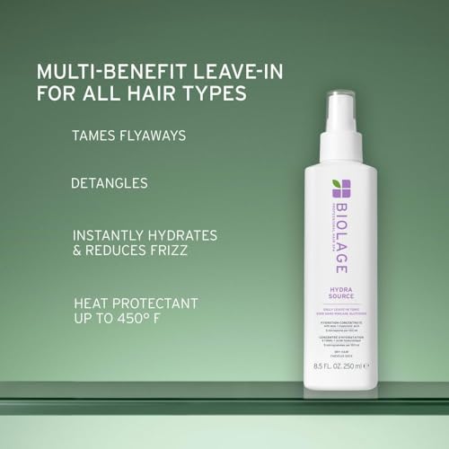 Biolage Hydra Source Daily Leave-In Tonic - Moisturizes & Detangles, Blowout Primer, Heat Protectant & Detangler