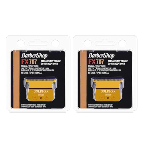 TRAH Gold DLC Replacement Blades for BaByliss FX787 & FX726 Trimmers - 2 Pack