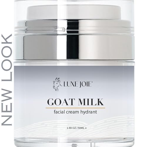 Goat Milk Moisturizer Premium Face Cream Vitamin C & E, Anti Aging Complexes to Reduce Dark Circles, Puffiness, Under Eye Bags, Wrinkles & Fine Lines, Men & Women