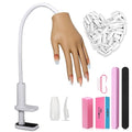 LIONVISON Practice Hand for Acrylic Nails with 100 Nail Tips - Flexible, Durable, Reusable Nail Practice Tool