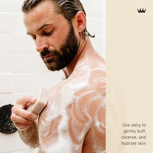 Cremo Italian Bergamot Exfoliating Body Bar for Men, 5oz