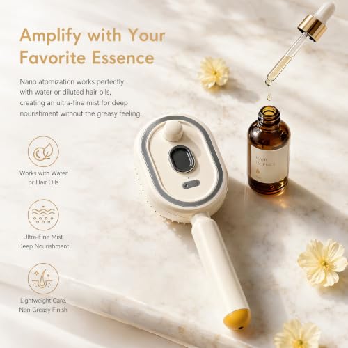 Electric Spray Air Cushion Massage Comb with Detangler