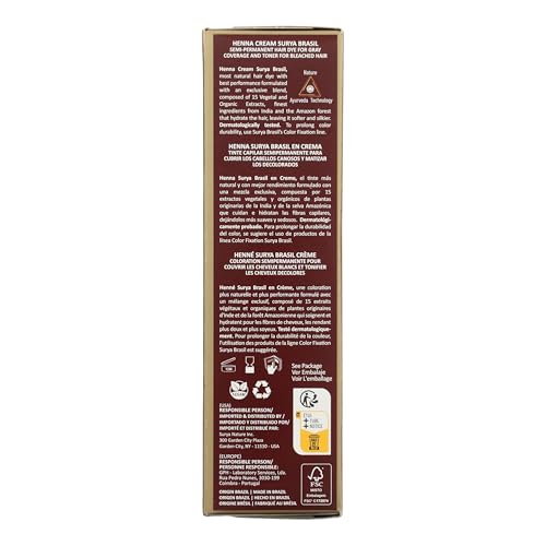 Surya Brasil Henna Cream Light Brown Hair Dye 2.31oz