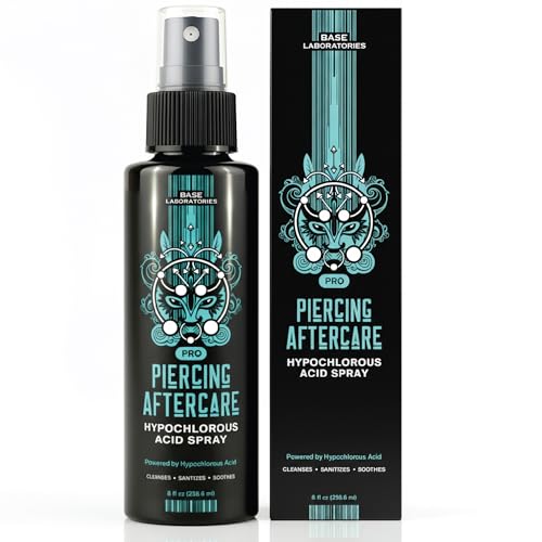 Hypochlorous Acid Piercing Aftercare Spray 8 oz | Rapid Healing & Relief