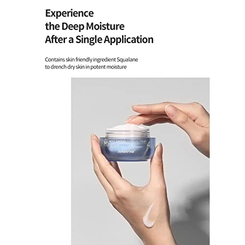 Dermafirm Moist Barrier Intensive Moisturizer Face Cream M4 | Korean Face Moisturizer Face Lotion for Hydration & Nourishment w/Ceramide, Peptide & Collagen | No Animal Trials No Paraben 1.69 fl oz