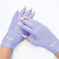 MelodySusie Purple UPF50+ UV Protection Fingerless Gloves for Gel Manicures