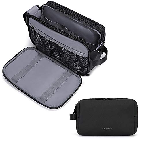 BAGSMART Men's Travel Toiletry Bag, Water-Resistant Dopp Kit