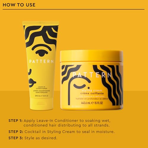 PATTERN Styling Cream & Leave-In Conditioner Duo Kit for Curly & Coily Hair