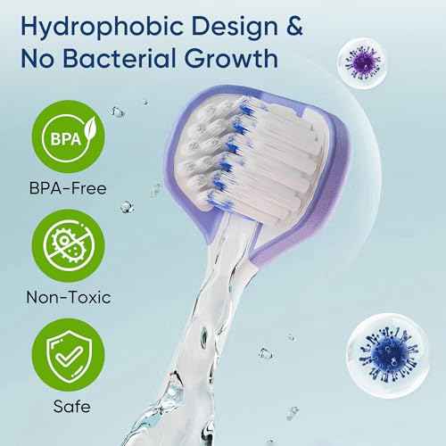 EASICUTI Soft Toddler Toothbrushes, Efficient 3 Sided Toothbrush, Baby Toothbrush 12 Months and up, Infant Toothbrush, Toddler Training Tooth brush for Ages 1-8 Years, Cleans All Sides-4 Pack (Patent)