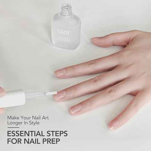 GAOY 2 Pcs Nail Primer, 16ml Acid-Free Natural Nail Prep Bond Primer, Air Dry for Acrylic and Gel Polish