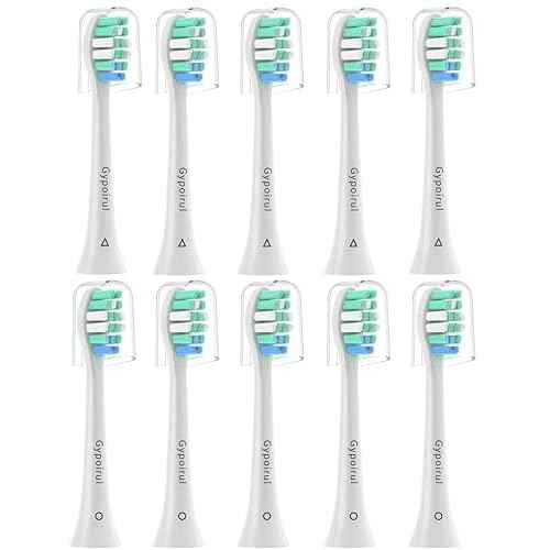 Toothbrush Replacement Heads Compatible with Philips Sonicare Replacement Heads, Electric Brush Head for 4100 5100 6100 9023 W Optimal Plaque Control 10 Pack