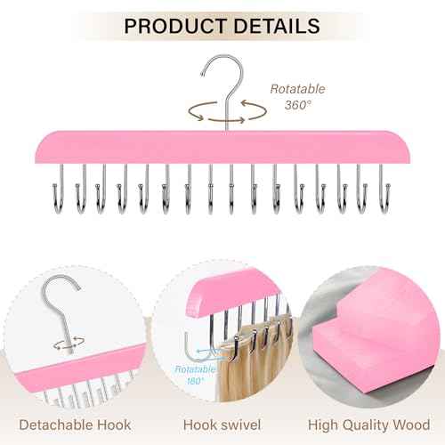 Hair Extension Holder and Hanger for Styling, Washing, and Organizing Clip Ins - Weft Holder (Pink)