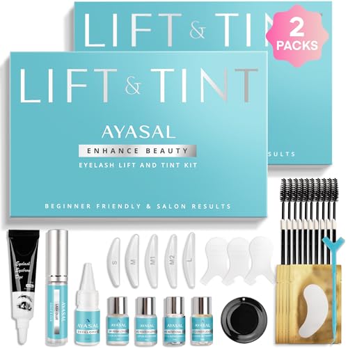 Lash Lift Kit for Eyelash Perm: 2-Pack Korean Thio-Free Eyelash Lift Kit for Long-Lasting Natural Curl & Self Lash Lifting ? DIY Instructions Lash Lamination Set for Salon-Quality Results at Home
