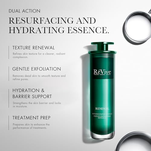 RéVive Renewal Refining Enzyme Face Essence - Hydrating Exfoliator for Dull Skin, 120ml