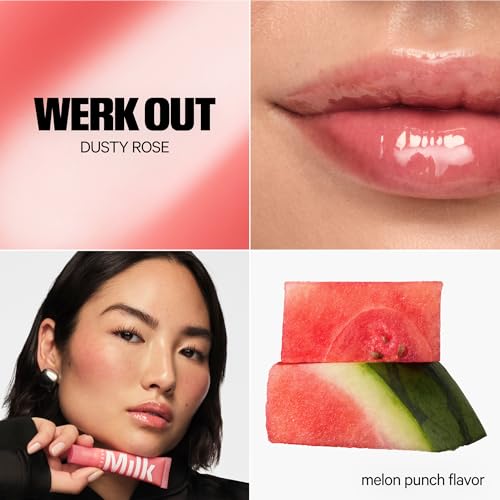Milk Makeup Balmade Electrolyte Lip Balm ? Hydrating, Sheer Gloss Nourishes + Replenishes Moisture ? Clean, Vegan Formula with High-Shine Finish